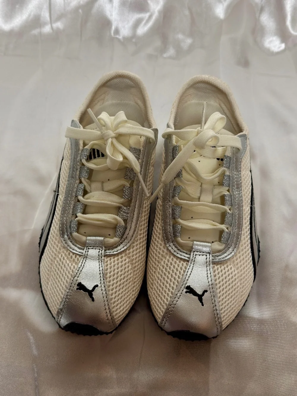 Puma H-Street OG Metallic Silver Mesh Sneakers